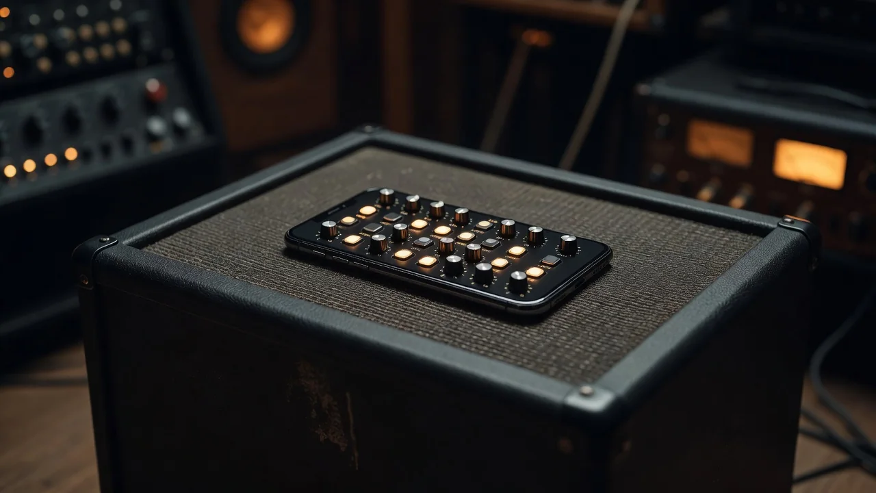 Screenshot of well-organized guitar amp app preset list showing song-based naming and grouped banks